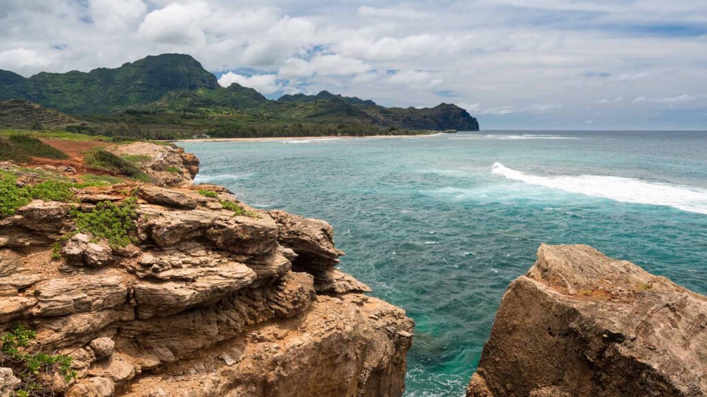 80932568 - mahaulepu beach near poipu on south coast of kauai in hawaii