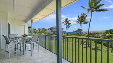 Poipu Sands at Poipu Kai Resort #224 - Ocean View Lanai - Parrish Kauai