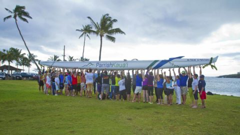 Outrigger Canoe Spreads Aloha from Parrish Kauai Vacation Rentals