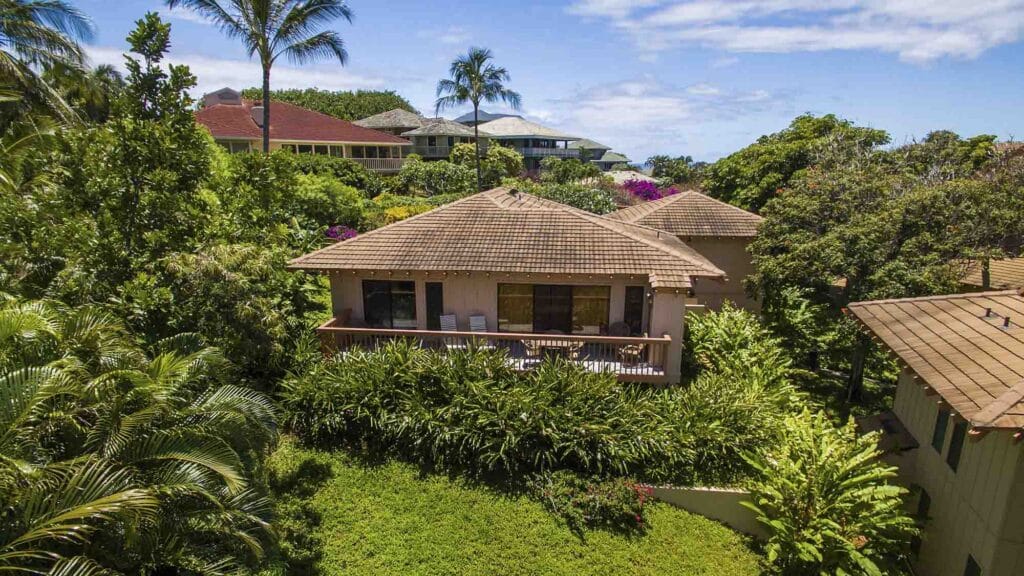 Makanui at Poipu Kai #311 - Backyard Lanai View - Parrish Kauai