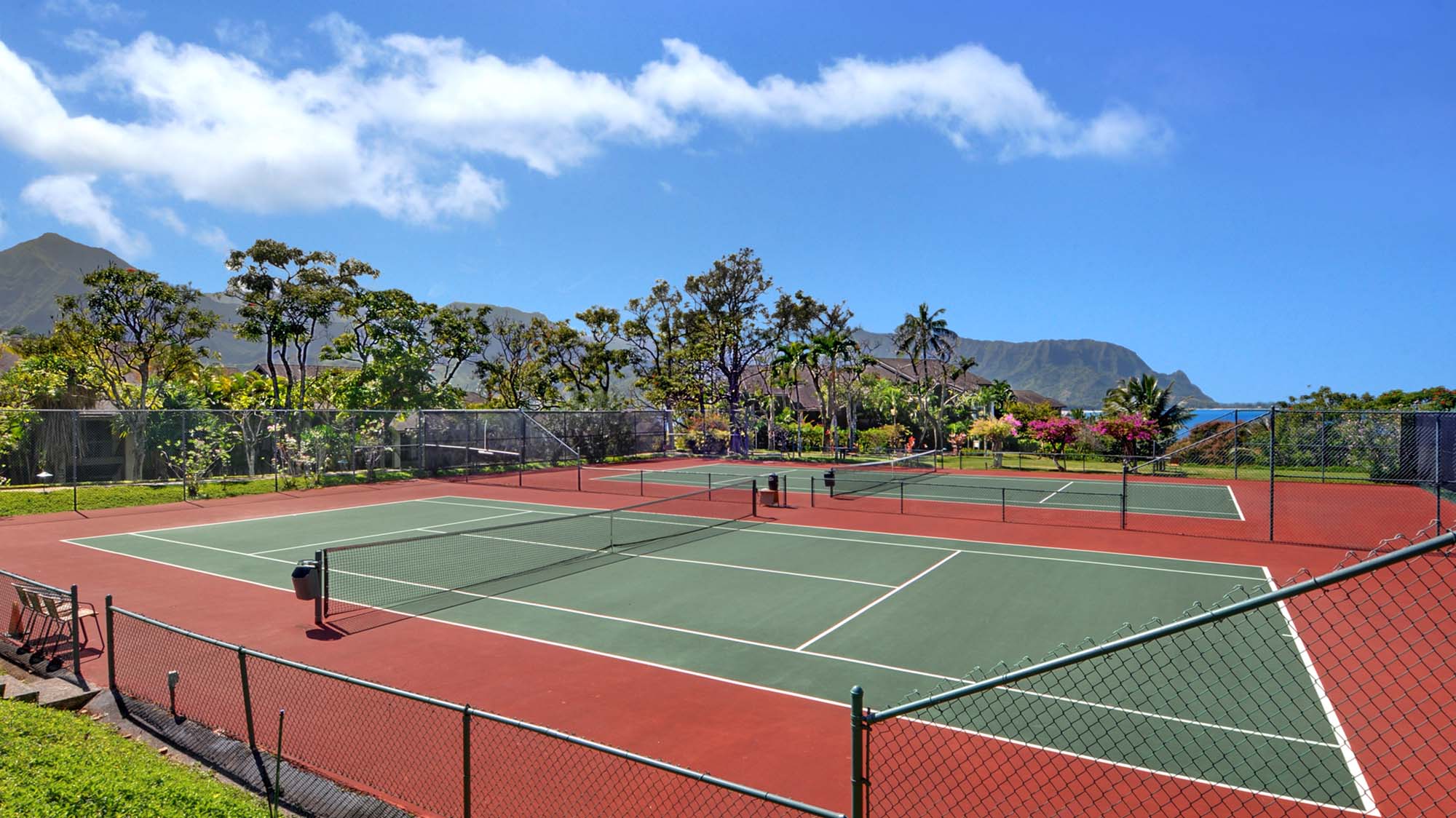 tennis courts