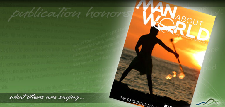 Man About World Mentions Parrish Kauai Vacation Rentals