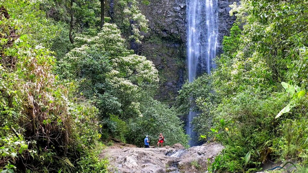 Kauai Waterfalls at Hanakapiai on the Kalalau Trail