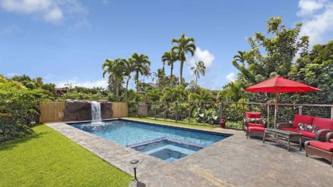 Hale Ola at Princeville - Swimming Pool & Sunning Deck - Parrish Kauai