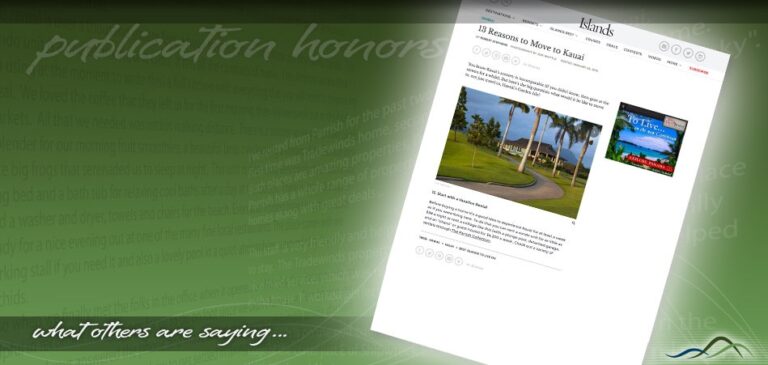 Islands Magazine Mentions Parrish Kauai