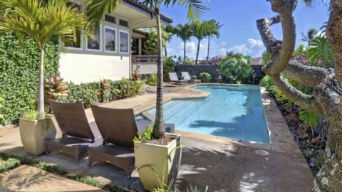 Hale Maluhia at Poipu Kai - Private Pool Spa Lounge - Parrish Kauai