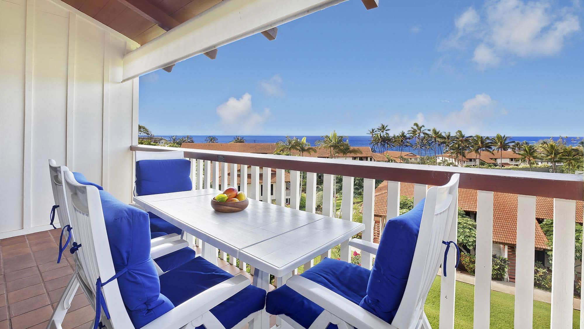 Nihi Kai Villas at Poipu #826 - Ocean View Dining Lanai - Parrish Kauai