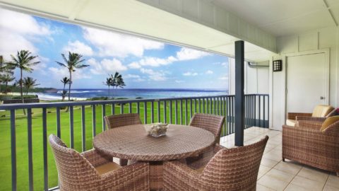 Poipu Sands at Poipu Kai Resort #525 - Oceanfront Lanai Shipwrecks Beach View - Parrish Kauai