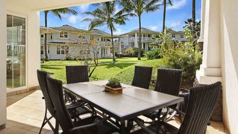 Plantation at Princeville Resort #1012 - Dining Lanai View - Parrish Kauai
