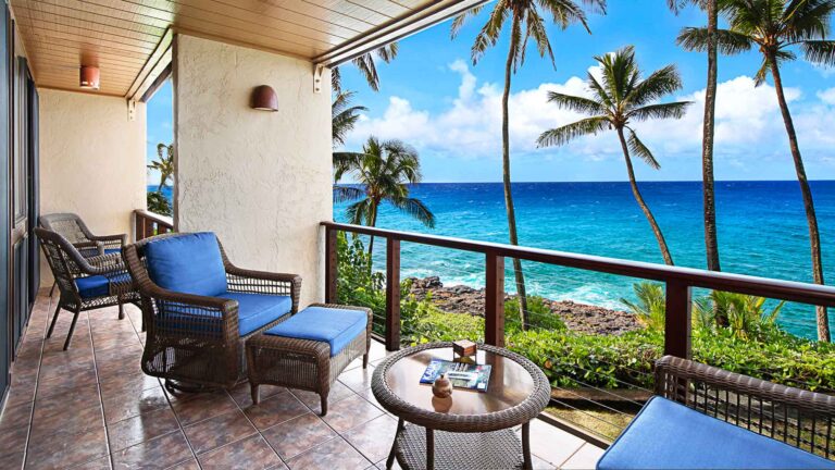 Poipu Makai #E2 - Oceanfront Lanai - Parrish Kauai