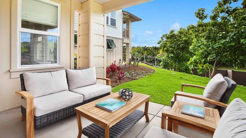 Pili Mai Resort at Poipu #13J - Garden View Covered Lanai - Parrish Kauai