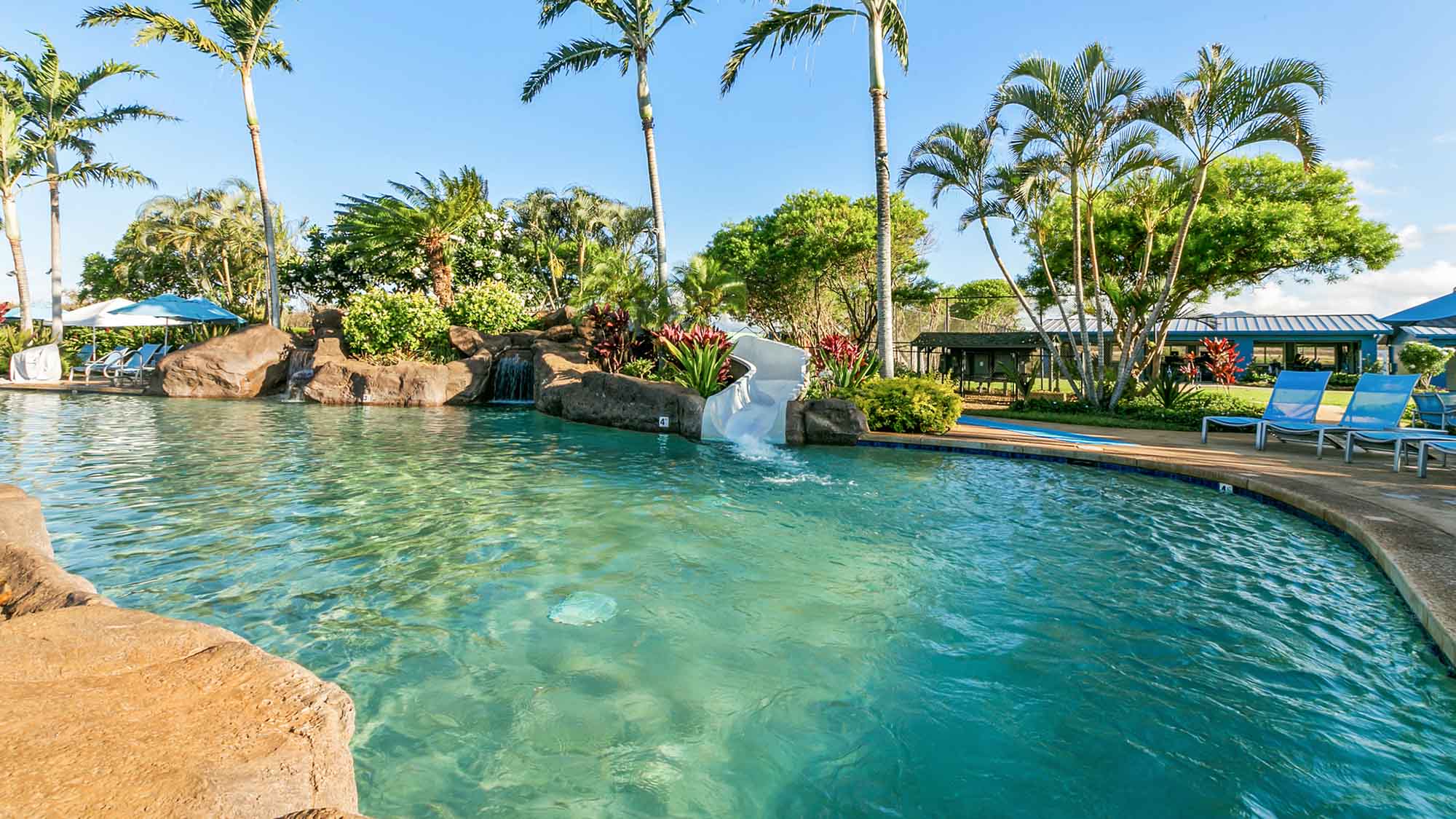 Poipu Beach Athletic Club Pool & Slide - Parrish Kauai - Parrish Kauai