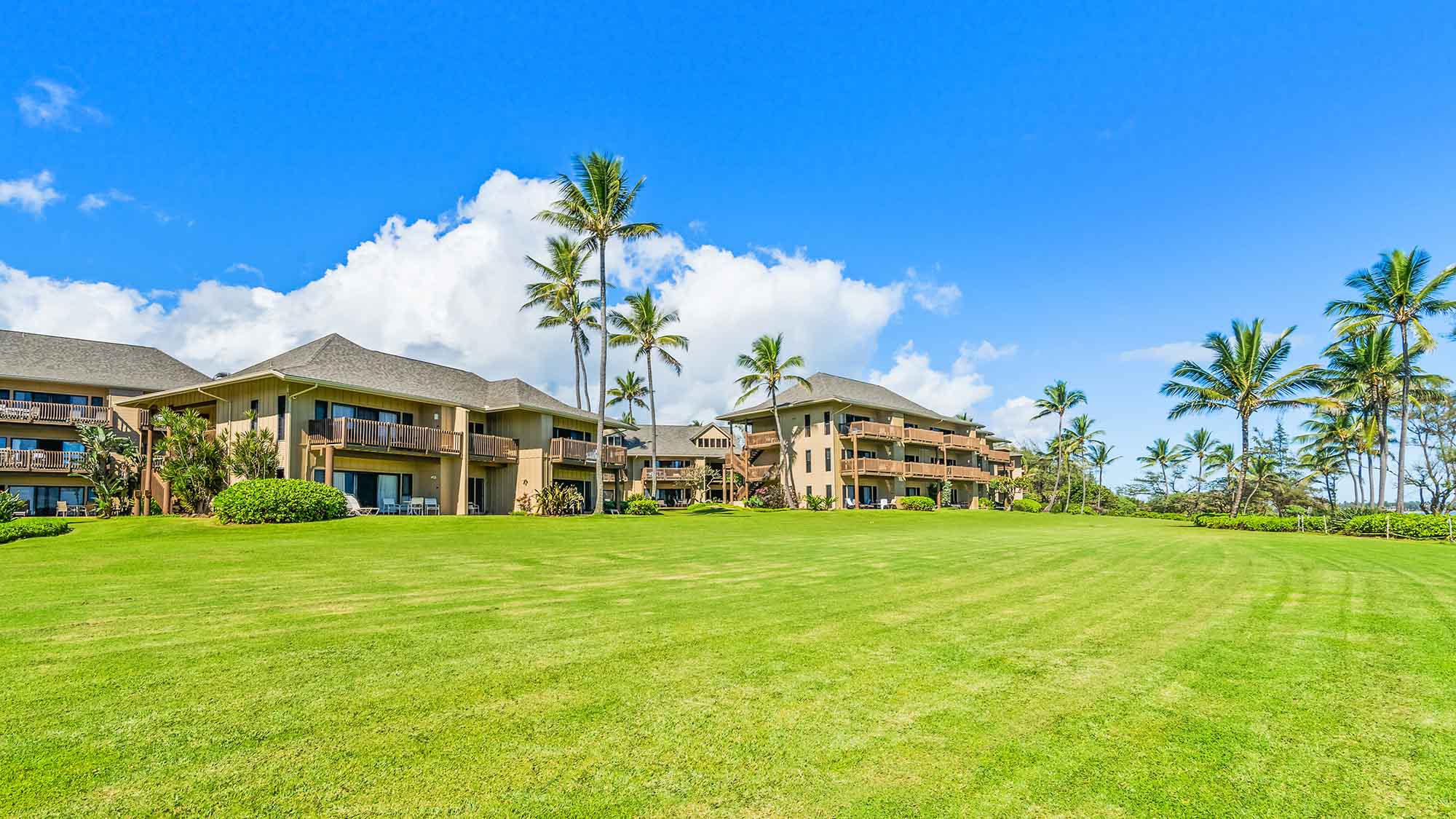Kaha Lani Resort Front Lawn - Parrish Kauai