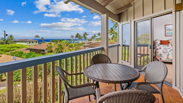 Ocean views from the lanai at Nihi Kai Villas #520
