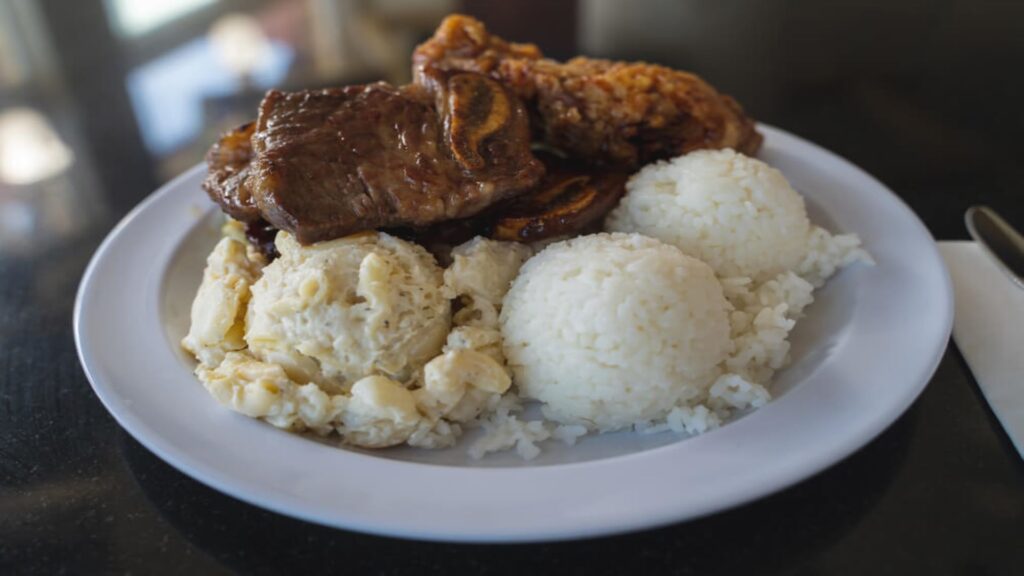 A plate lunch on Kauai