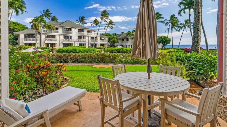The view from the lanai at Poipu Kapili #15