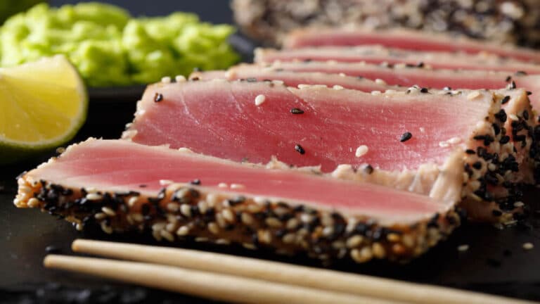 Tuna at one of the best seafood restaurants on Kauai