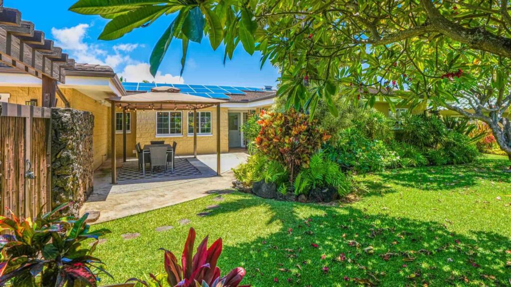 A view of Serendipity Kauai, a large vacation home