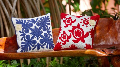 Hawaiian pillows make for great souvenirs to bring back from Kauai
