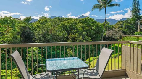 The view from the lanai at Hanalei Bay Resort #1513 & 1514