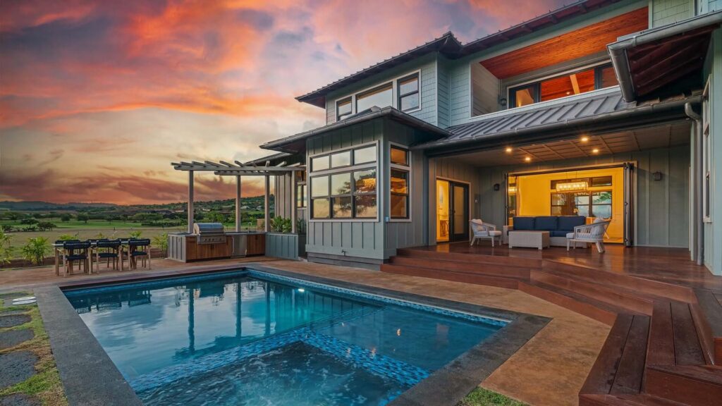 A large vacation rental with a pool perfect for big groups on Kauai