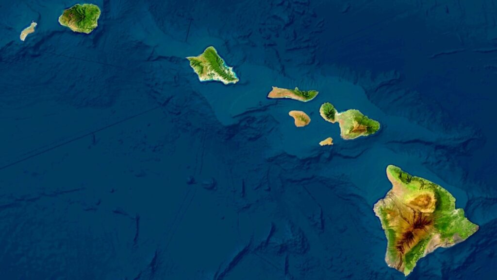 A map of Hawaii