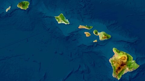 A map of Hawaii